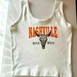 Nashville ribbed crop tank NWOT